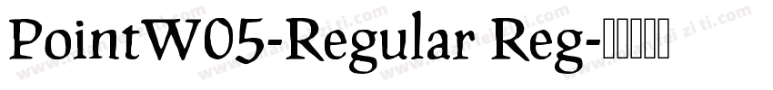 PointW05-Regular Reg字体转换